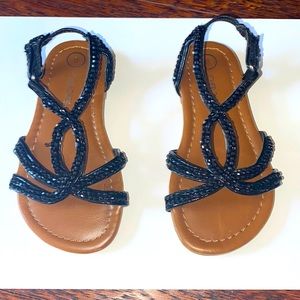 Toddlers black sandals